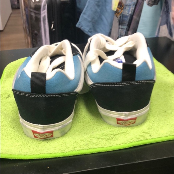 Vans Black and Blue Wave Wash Sneakers - Picture 4 of 5